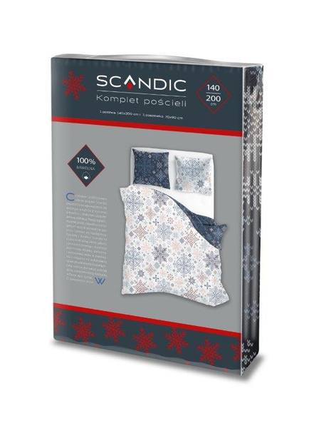 Bavlněné Povlečení 140x200+70x90 Scandic 077