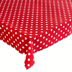 Ubrusy s Nešpinivou Úpravou Tečky Červený