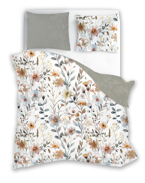 Sada Ložního Prádla Z Bavlněného Saténu 160x200+ 2x70x80 Boho 006