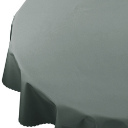 Venkovní Voděodolný polyesterový zahradní ubrus Grafit Kulatý