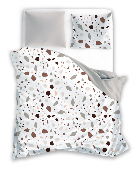 Sada Ložního Prádla Z Bavlněného Saténu 160x200+ 2x70x80 Boho 001 