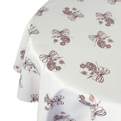 Oboustranně Ubrusy s Nešpinivou Úpravou Vánoční Vínový Vánoční Ozdoba Ornament Kulatý