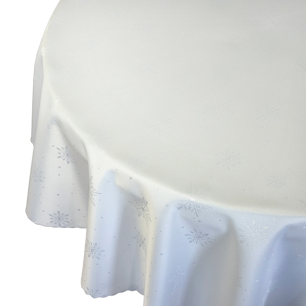 Ubrusy s Nešpinivou Úpravou Z-3500 Bílý Kulatý