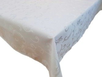 Ubrusy Úpravou Jacquard Ines Silver White