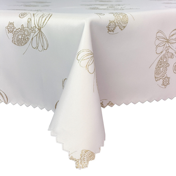 Oboustranně Ubrusy s Nešpinivou Úpravou Vánoční  Zlatý Vánoční Ozdoba Ornament