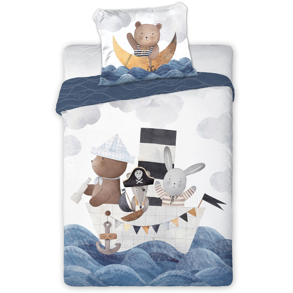 Dětské Povlečení 100x135+40x60 025 Loďka