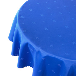 Ubrusy s Nešpinivou Úpravou Tmavě Diamant Modrý Kulatý