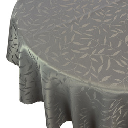 Ubrusy s Nešpinivou Úpravou 154 Grafit Listy Kulatý