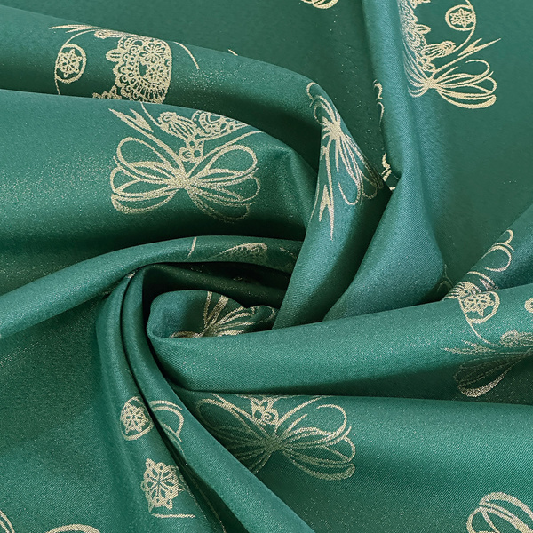 Oboustranně Ubrusy s Nešpinivou Úpravou zelená Sníh 1 Kulatý