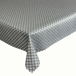 Ubrusy s Nešpinivou Úpravou Grafit Stříbro Zig Zag 2124