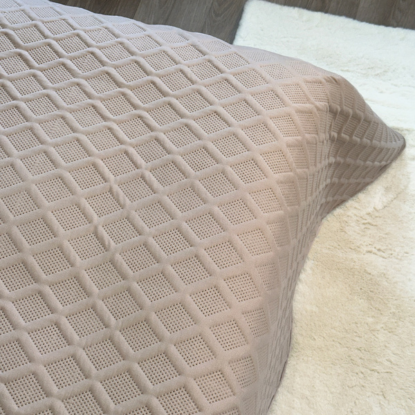 Dvoustranné Přehozy na Postel Parla 3D Taupe 220x240+2x40x40