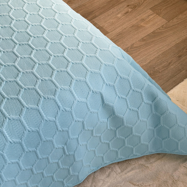 Dvoustranné Přehozy na Postel Parla 3D Modrý Bez Polštářů 180x220