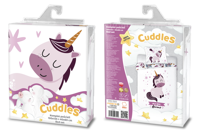 Dětské Povlečení 100x135+40x60 018 Jednorožec