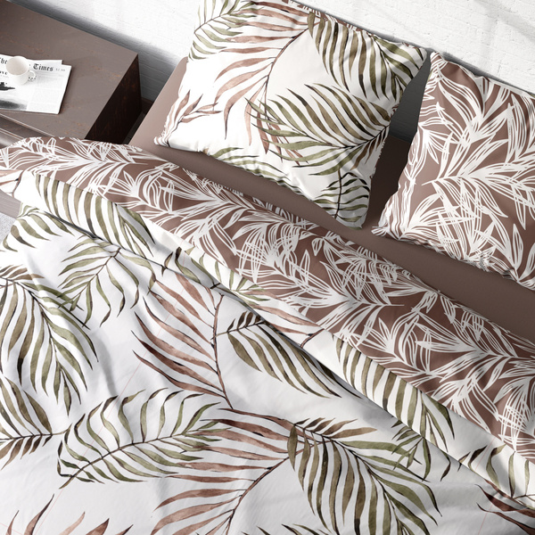 Sada Ložního Prádla Z Bavlněného Saténu 220x200+ 2x70x80 Boho 002