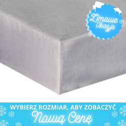 Bavlněné Prostěradlo Saténové s Gumou Šedá 024