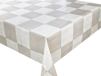 Ubrusy PVC s Textilním Podkladem Šedá Stříbrná Mřížka Glitter MT-5255B Rozměry