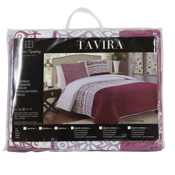 Dvoustranné Přehozy na Postel TAVIRA J-0129-4 Ciao 180x220+2x40x40