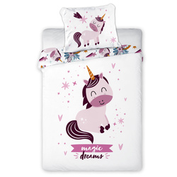 Dětské Povlečení 100x135+40x60 018 Jednorožec