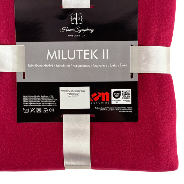 Fleece Deka Milutek 150x200 Malina