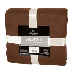 Fleece Deka Milutek 130x170 Hnědý