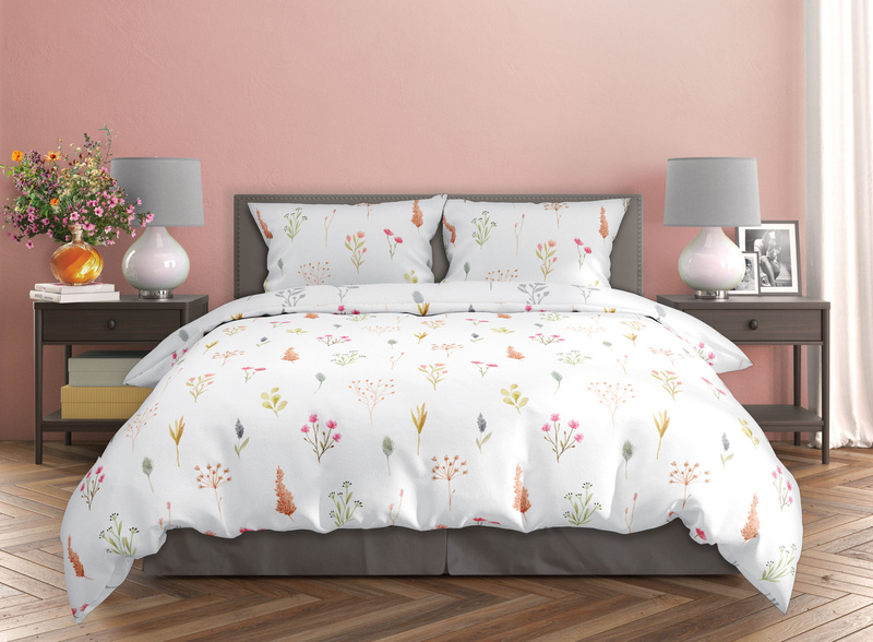 Sada LožníhoPrádla Z Bavlněného Saténu 140x200+70x90 Milagro Verde 022