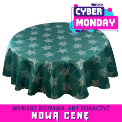 Oboustranně Ubrusy s Nešpinivou Úpravou zelená Sníh 1 Kulatý