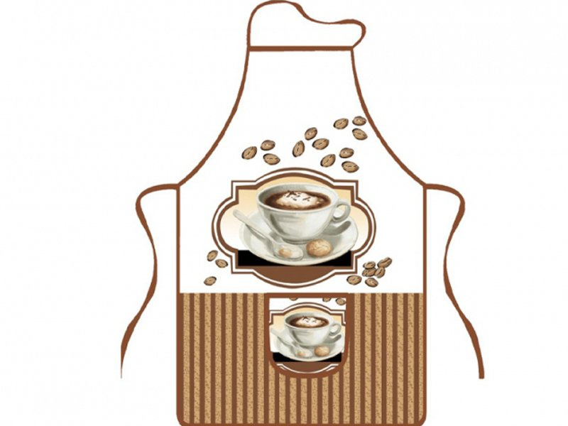 Kuchyňská Zástěra Cappuccino 9578
