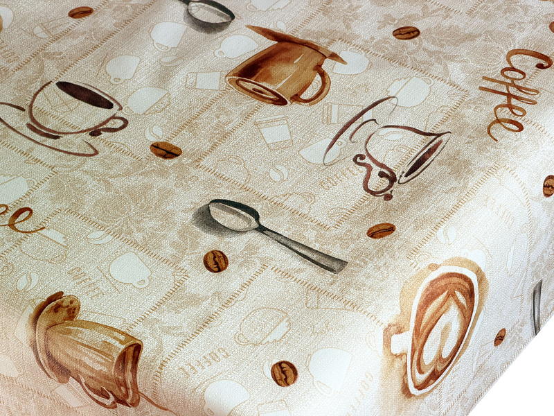 Ubrusy PVC s Textilním Podkladem Fantastik 1261-1 v Rolích