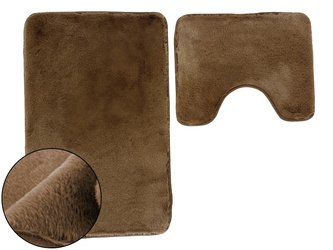 Koupelnové Předložky Lombok II Hnědý - 2 ks