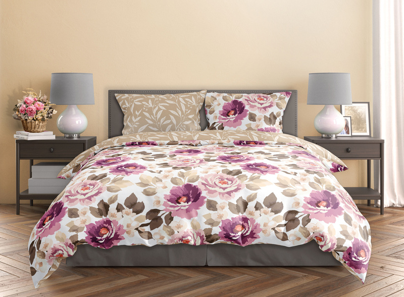 Sada LožníhoPrádla Z Bavlněného Saténu 160x200+ 2x70x80 Milagro Verde 017