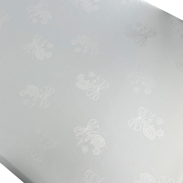 Oboustranný Nešpinivý ubrus Vánoční ozdoba Z-3438 Bílá