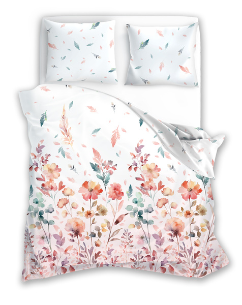 Sada LožníhoPrádla Z Bavlněného Saténu 160x200+ 2x70x80 Milagro Verde 001