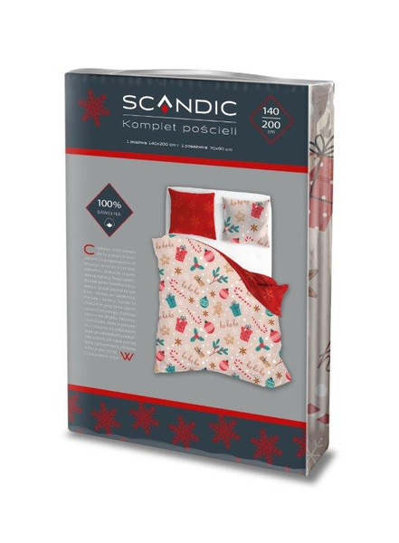 Bavlněné Povlečení 140x200+70x90 Scandic 082