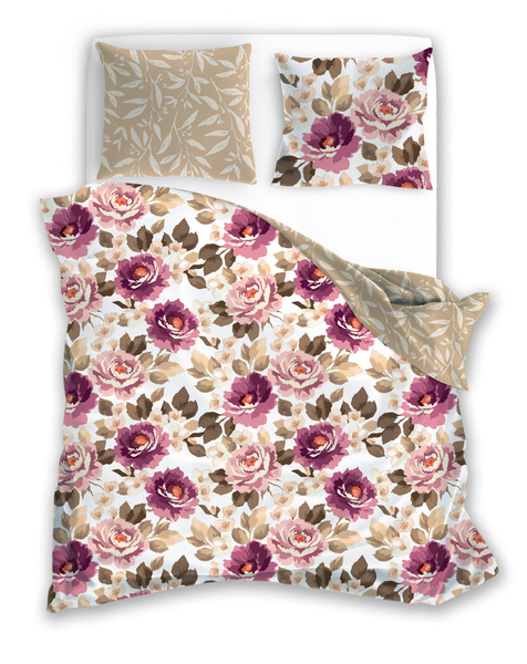 Sada LožníhoPrádla Z Bavlněného Saténu 220x200+ 2x70x80 Milagro Verde 017