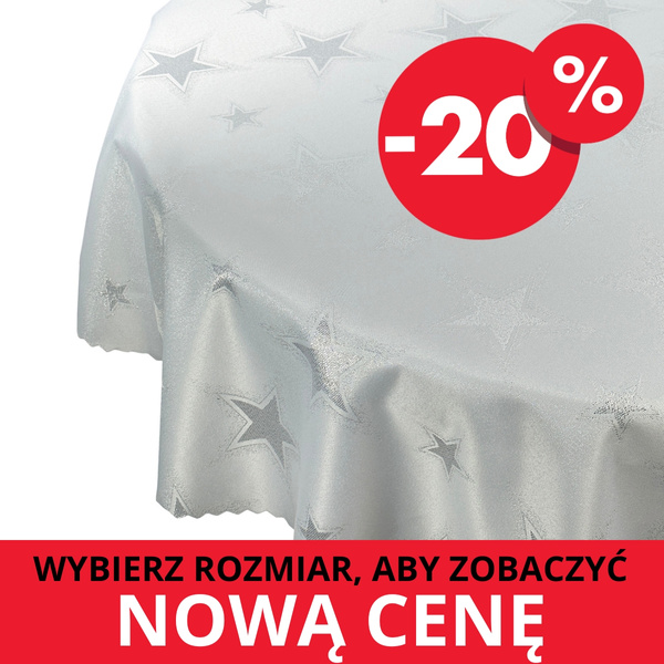 Oboustranně Ubrusy s Nešpinivou Úpravou Velké Hvězdy Kulatý