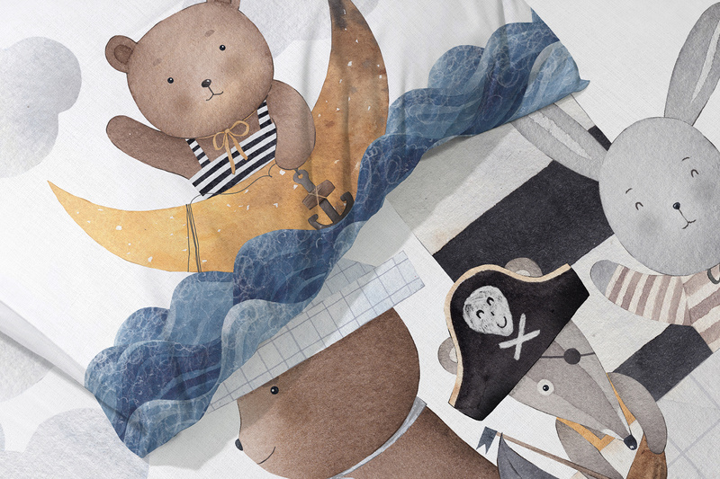 Dětské Povlečení 100x135+40x60 025 Loďka