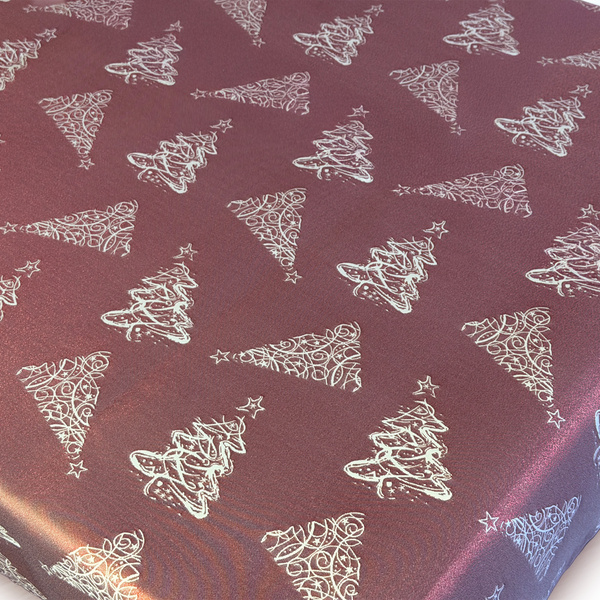 Oboustranně Ubrusy s Nešpinivou Úpravou Vánoční Strom Z-3401 Zlatý 