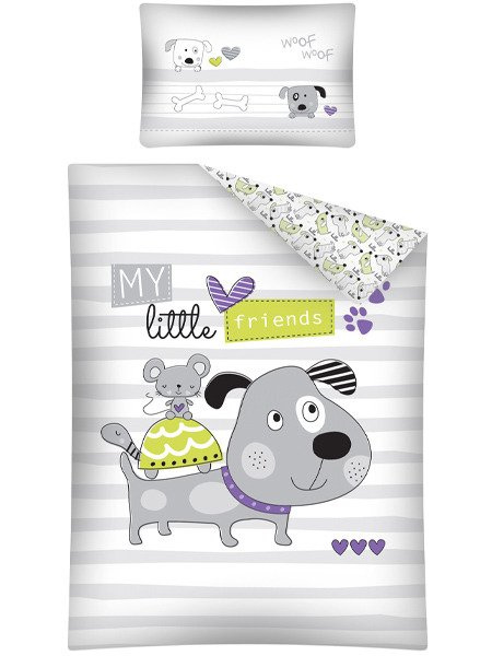 Dětské Povlečení 100x135+40x60 Přátelé 2822A