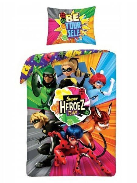 Povlečení Miraculous Kouzelná Beruška a Černý Kocour MIR 4349BL