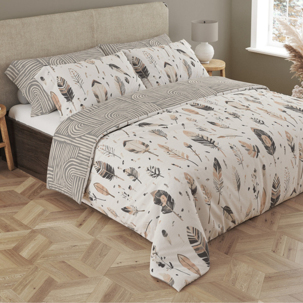 Sada Ložního Prádla Z Bavlněného Saténu 220x200+ 2x70x80 Boho 007