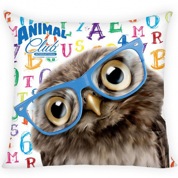Dekorační Polštářek Animal Club Sova 40x40 cm