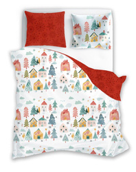 Bavlněné Povlečení 160x200+ 2x70x80 Scandic 080