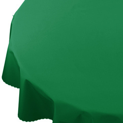 Venkovní Voděodolný polyesterový zahradní ubrus Zelený Kulatý
