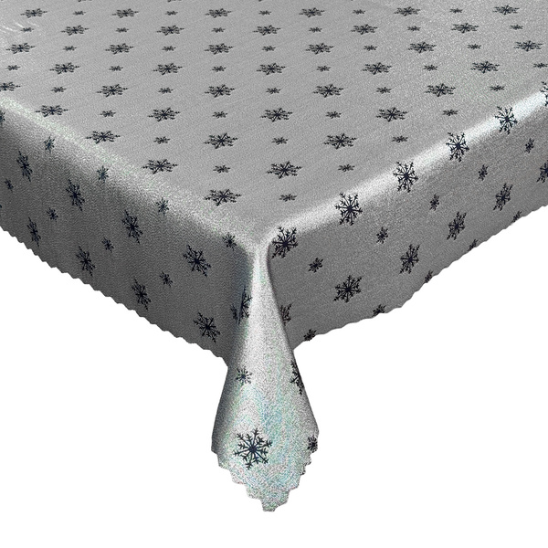 Oboustranně Ubrusy s Nešpinivou Úpravou zelená Sníh 1