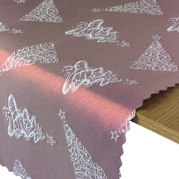 Oboustranně Běhouny s Nešpinivou Úpravou Vánoční Strom Z-3401 Zlatý 