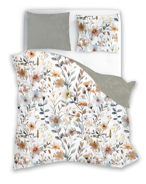 Sada Ložního Prádla Z Bavlněného Saténu 220x200+ 2x70x80 Boho 006