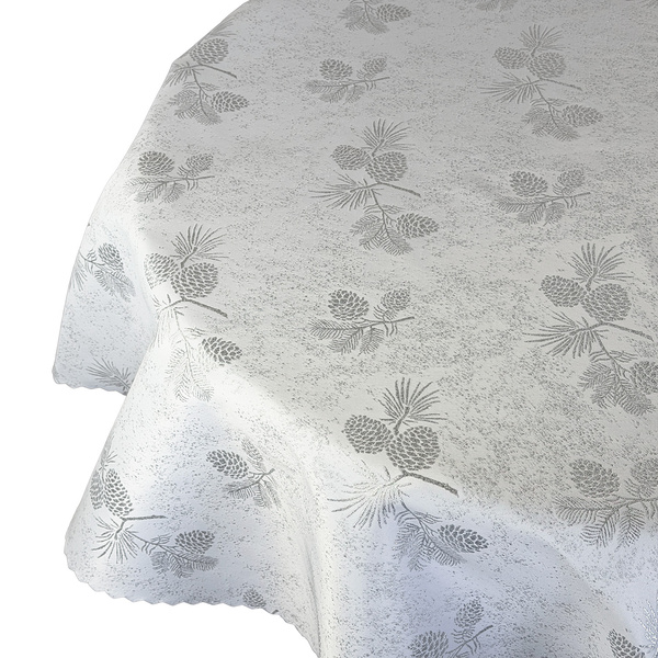 Oboustranně Ubrusy s Nešpinivou Úpravou Zlatý Sníh I Kulatý