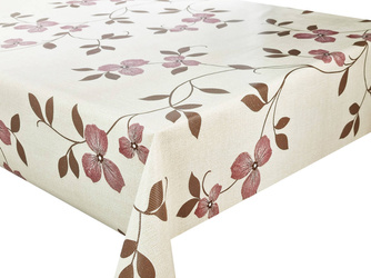 Ubrusy PVC s Textilním Podkladem Béžový Květ Glitter MT-5256C Rozměry