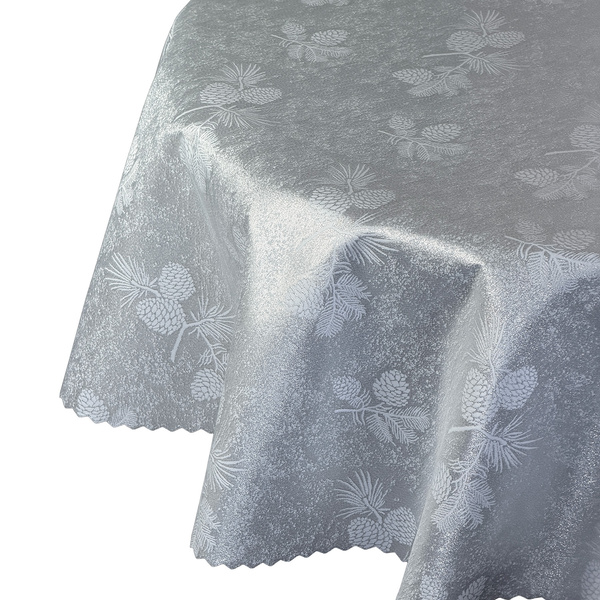 Oboustranně Ubrusy s Nešpinivou Úpravou Zlatý Sníh I Kulatý