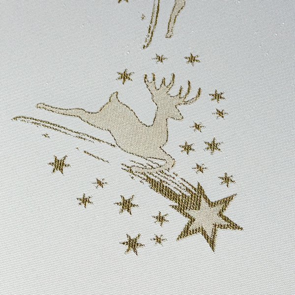 Oboustranně Ubrusy s Nešpinivou Úpravou Zlatý Sníh I Kulatý